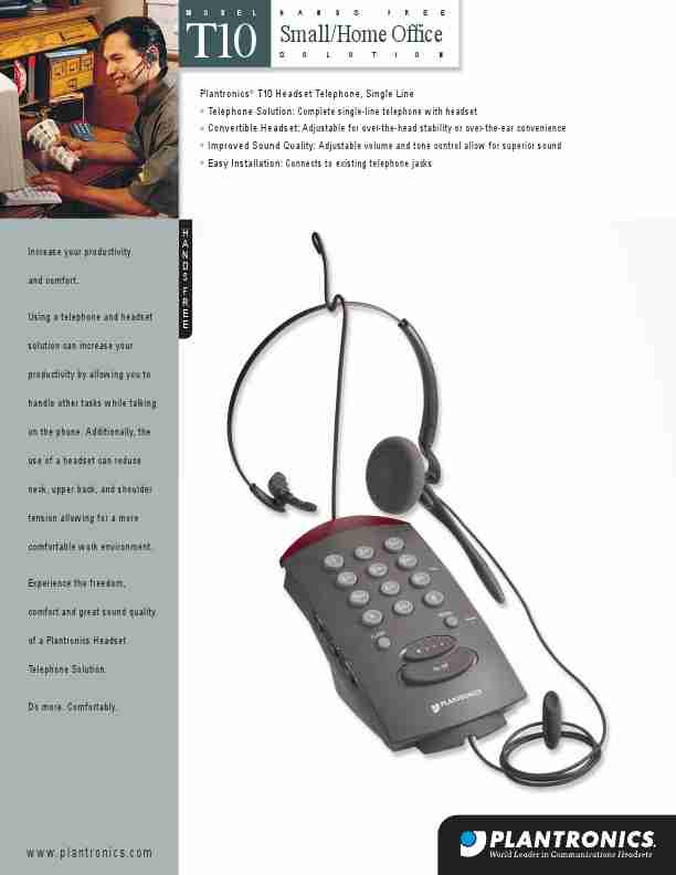 Plantronics Cordless Telephone T10-page_pdf